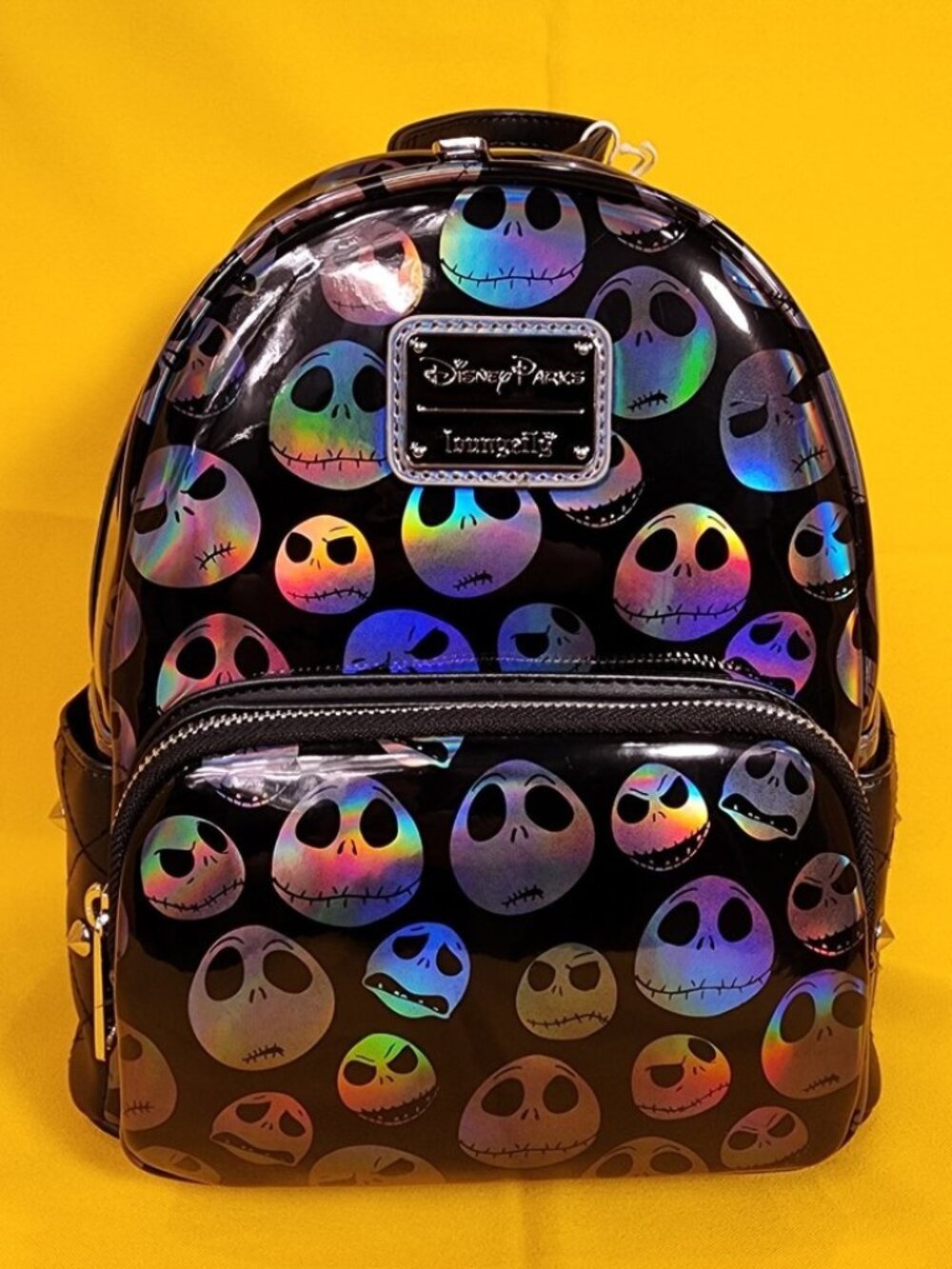 NWT Loungefly Disney Parks Jack Skellington Holographic Mini Backpack NBC